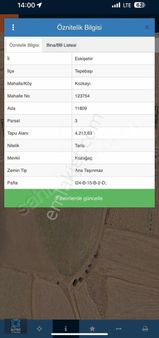 Gülpınardan Kozkayıda Eskişehir Manzaralı Tarla