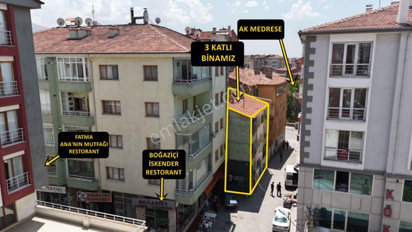 E.gökal Komple Bina! 3 Kat 6 Daire Boğaziçi Restoran Yanı Merkez
