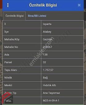 İki Tarafı Yol Olan Kupon Bahçe