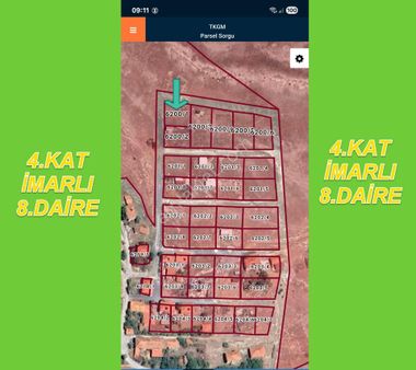 Kütahya Merkez Çalcada Satılık 4.kat İmarlı 8.dairelik Arsa