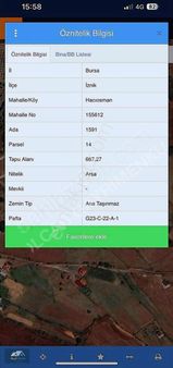 İznik Hacıosman 667m2 Arsa