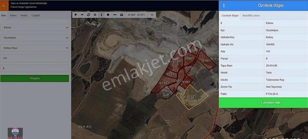Edirne Uzunköprü Kırköy'de Satılık Parseller