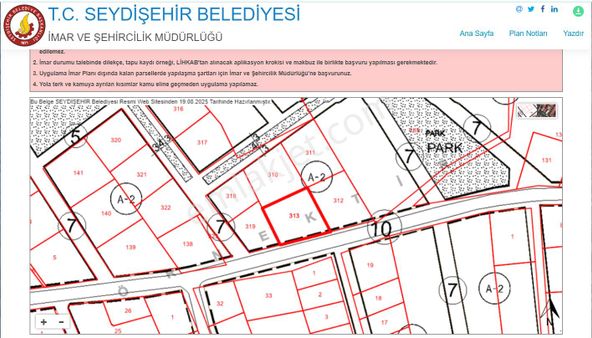 Seydişehir Saadetler Mahallesinde Satılık 2 Kat İmarlı Arsa