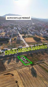 Şahin Büke Emlak Denizli Acıpayam Karayoluna Sıfır B+5 Kat İmarlı 527m² Satılık Ticari Arsa