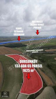 Dursunköy'de Asfalta Cephe 1625m2 Konut İmarlı Tarla