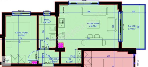 Şehir Hastanesine Yakın 1+1 Balkonlu Apart