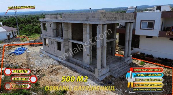 Erdemli Aslanlı Yaylasında Satılık Lüx Dublex Villa