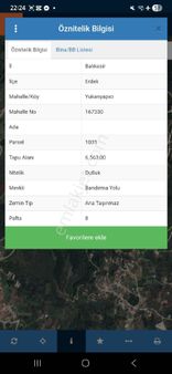 Erdek Tatlısu Yukarıyapıcıda Satılık Deniz Manzaralı