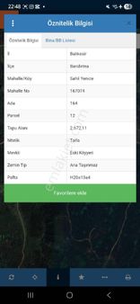 Bandırma Sahilyenice Satılık Tarla