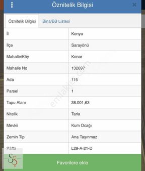 Sürşen Premium Group'tan Konar Mh. Satılık Tarla