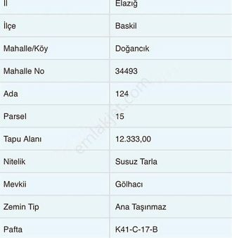 Doğancık Köyünde Uygun Fiyatlı Satılık Tarla