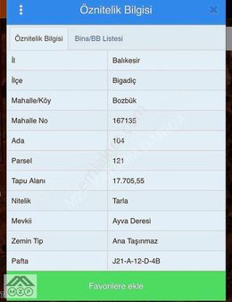 Balıkesir Bigadiç 17.700 M2