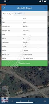 Dikili Çandarlı'da Deniz Ve Adalar Manzaralı Arsa
