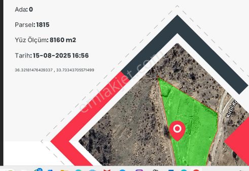 Silifke'de 8160m2 Satılık Kaçırılmayacak Fırsat Tarla