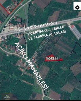 Alan Emlaktan Çarsamba Acıklıda Fırsat Arazisi