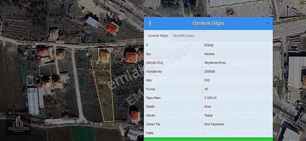 [ema] Akçakirazda Satılık 3300 M2 Arsa Ve 4 Katlı Bina
