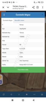 Yenice Köy Kışla Mevkiinde Kadastro Yoluna Sıfır Satılık Fırsat Tarla