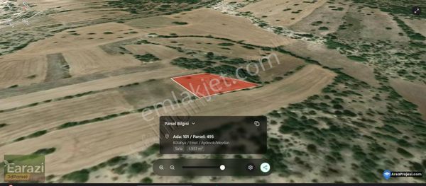 Emet/aydıncık Dümdüz Ekip Biçmeye Uygun 1936m² Arazi