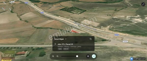 Alan Kazanır! Asfalta Cephe Dümdüz Parsel 244m² Arazi