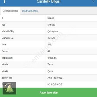 Merkez Çakırpınar'da Kadastral Yolu Olan Yatırımlık Uygun Tarla