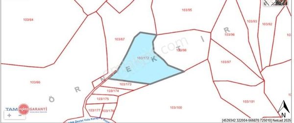 Huzur İle Yaşamın Adresi 2kat İmarlı 906 M2 Yatırımlık Arsa