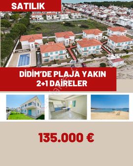Didim'de Plaja Yakın 2+1 Daireler