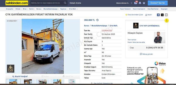 Bursa Mustafakemalpaşa Merkezde Uygun Fiyata İmarlı Arsa