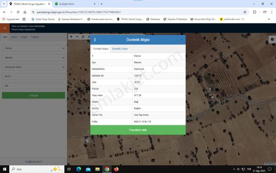 Meram Kayhüyük De Köye Yakın Tarla