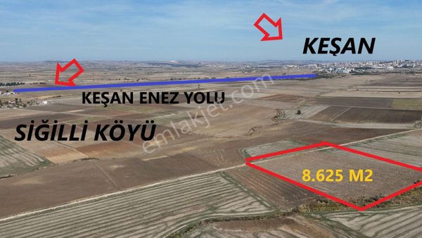 Ege Emlak'tan Keşana Yakın Siğillide Geleceğe Yatırımlık Tarla