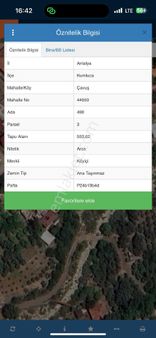 Kumluca Adrasanda Kupon Satılık Arsa
