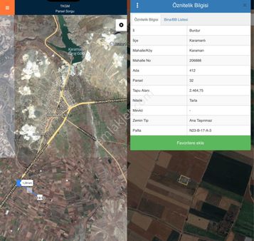 Karamanlı Karaman Mahallesinde Yolu Suyu Mevcut Ana Yola Yakın Konumda 2464m2 Tarla