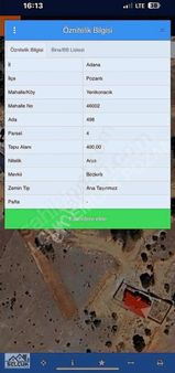 Pozantı Selçuk Emlaktan Bozkırlı Mevkinde 400 M2 İmarlı Arsa