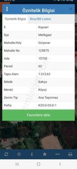 Pn İnsaat Gayrimenkulden Gürpınar Da Satlık Bahçe