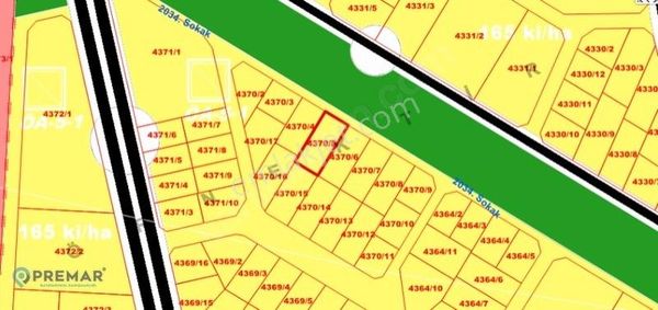 Premar'dan Elmalıkta, Göl Manzaralı, 4 Kat İmarlı Parseller