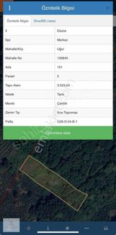 Acil Satılık | Düzce Uğur Köyü 3,523m2 Satılık Fındıklık