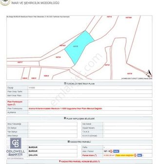Burdur Merkez Çallıca Cgm Mermer Yanı 10.310m2 Tarla