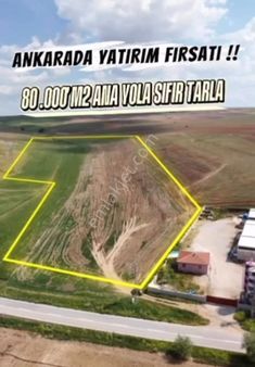 Ankara'da Sahibinden 80 Dönüm Tarla