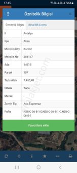 Aksu Karaözde Fırsat Arazi