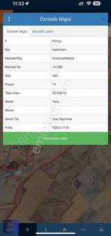 Kadınhanı Kolukısa Satılık Müstakil 50938 M2 Yolu Olan Tarla