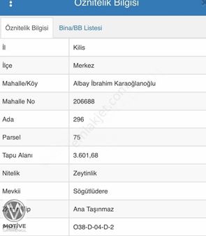 Kilis Merkez'de Yeni Hastane'ye İmar'a Yakın Fırsat Arazi