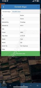 Burdur Kemer Pınarbaşı Havuza Yakın Tarla Takasa Açık