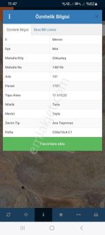 Mut Gökcetaş Satlik Ruzgar Turbun Bolgesinde Tarla