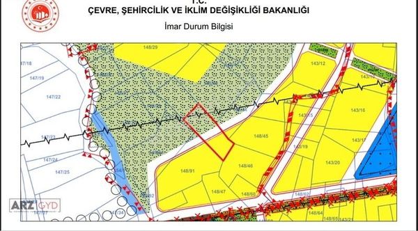 Arz Gyd - Müstakil Tapulu, Eğimli, 2 Kat İmarlı Arsa