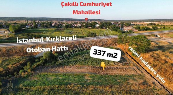 Vize Çakıllı Otobana Cephe Yolu Açık 337m2 Shbndn Satılık Tarla