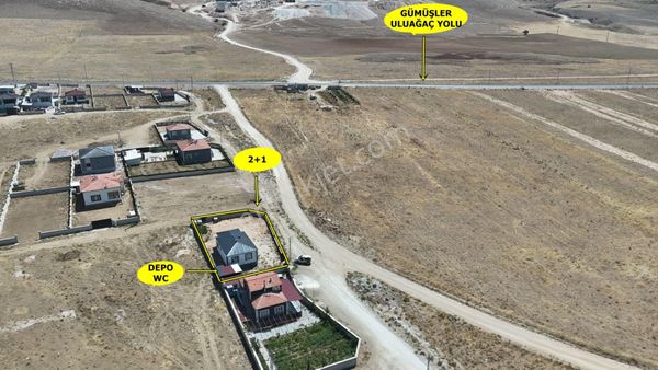 E.gökal Yazlık! 2+1 İçi Yapılı 547m2 Arsa İçinde Köşe Parsel!