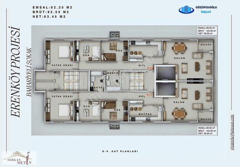 Serkan Metin 'den Projeden İstanbul Kadıköy ' De 4+1 Daire