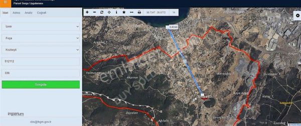 Kuzey Ege'nin Gözdesi Foça'da Acil Satılık Parsel