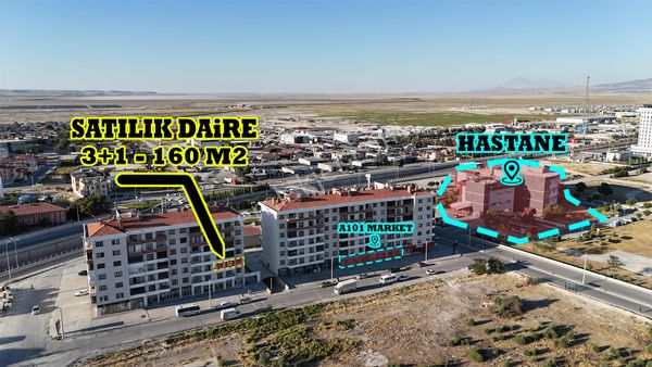 Karapınar Emlak'tan Hastane Yanında Satılık 3+1 Daire