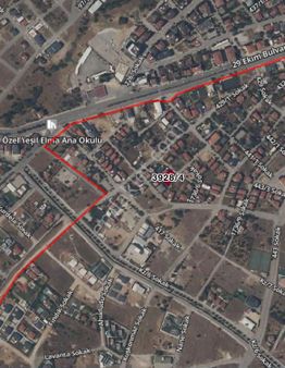 Denizli Merkezefendi’de 540m2 2 Kat Ruhsatlı %30 İnşaat Alanı Olan Satılık Arsa