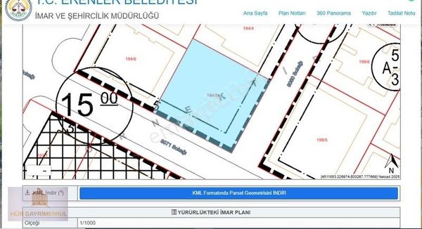 Yeşiltepe İlköğretim Okulu Yanı 845 M2 Arsa